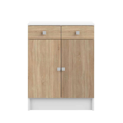TEMAHOME - Combi Small Laundry Cabinet in White / Oak Color - E6038A2134A17 veiw 4