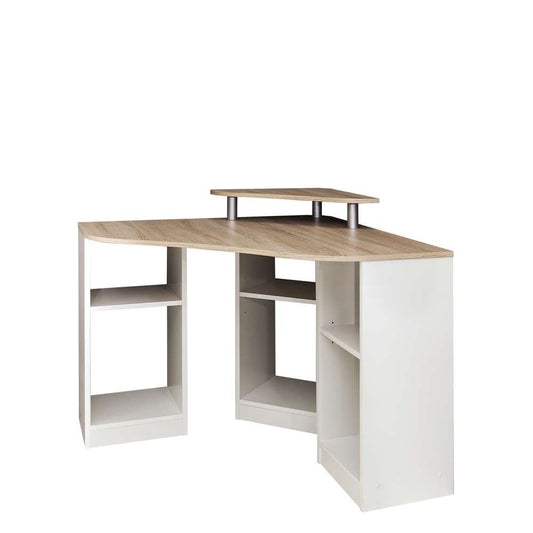 TEMAHOME - Corner Desk in Natural Oak Color / White - E1112A0300X00 veiw 2