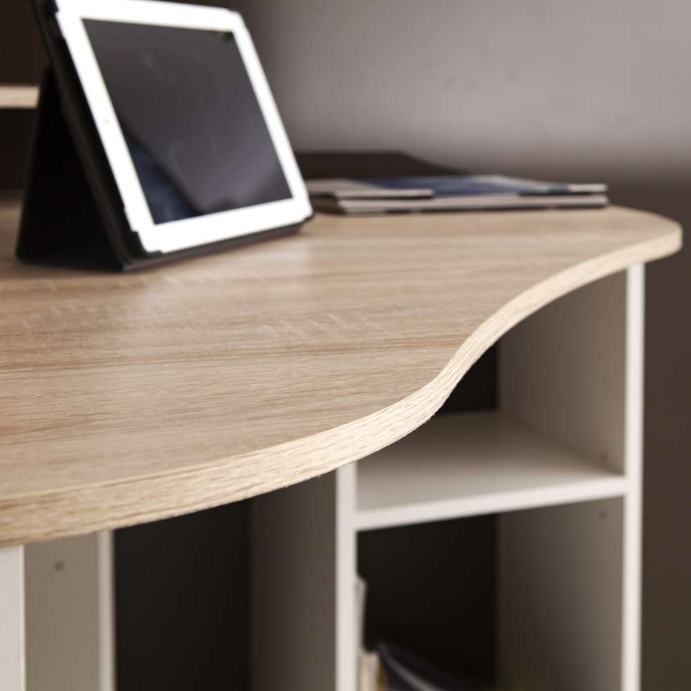 TEMAHOME - Corner Desk in Natural Oak Color / White - E1112A0300X00 veiw 5