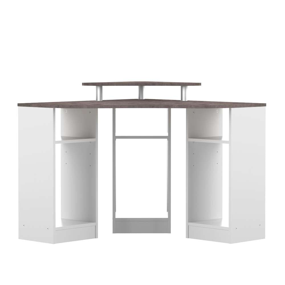 TEMAHOME - Corner Desk in White / Concrete Look - E1112A2198X00 veiw 2