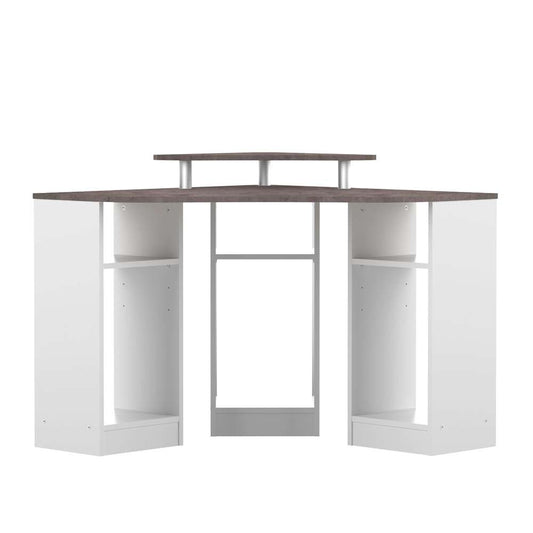TEMAHOME - Corner Desk in White / Concrete Look - E1112A2198X00 veiw 2
