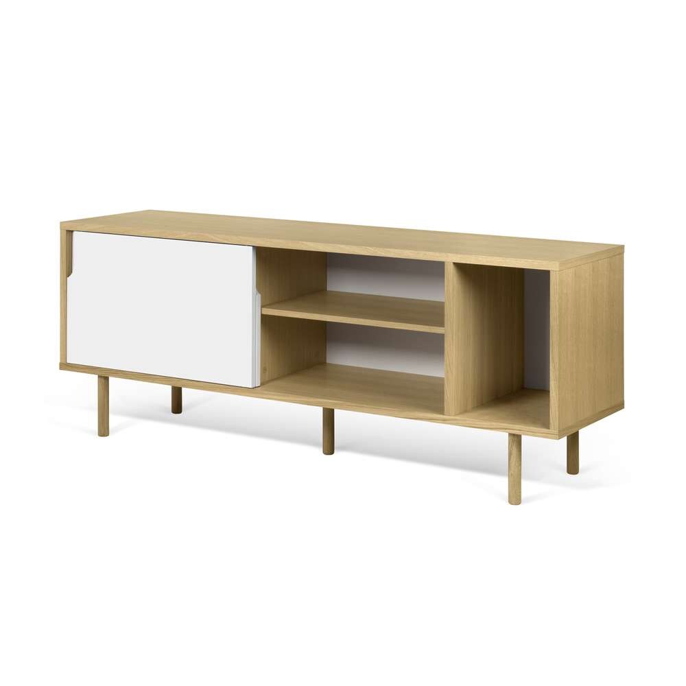 TEMAHOME - Dann 165 Sideboard with Wood Legs in Oak Frame, Pure White Doors, Oak Feet - 9500400520 veiw 4