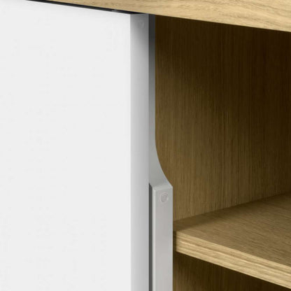 TEMAHOME - Dann 165 Sideboard with Wood Legs in Oak Frame, Pure White Doors, Oak Feet - 9500400520 veiw 6