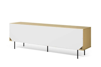 TEMAHOME - Dann Sideboard 201 with Steel Legs in Oak / Pure White, Lacquered Black Steel - 9500401688 veiw 5