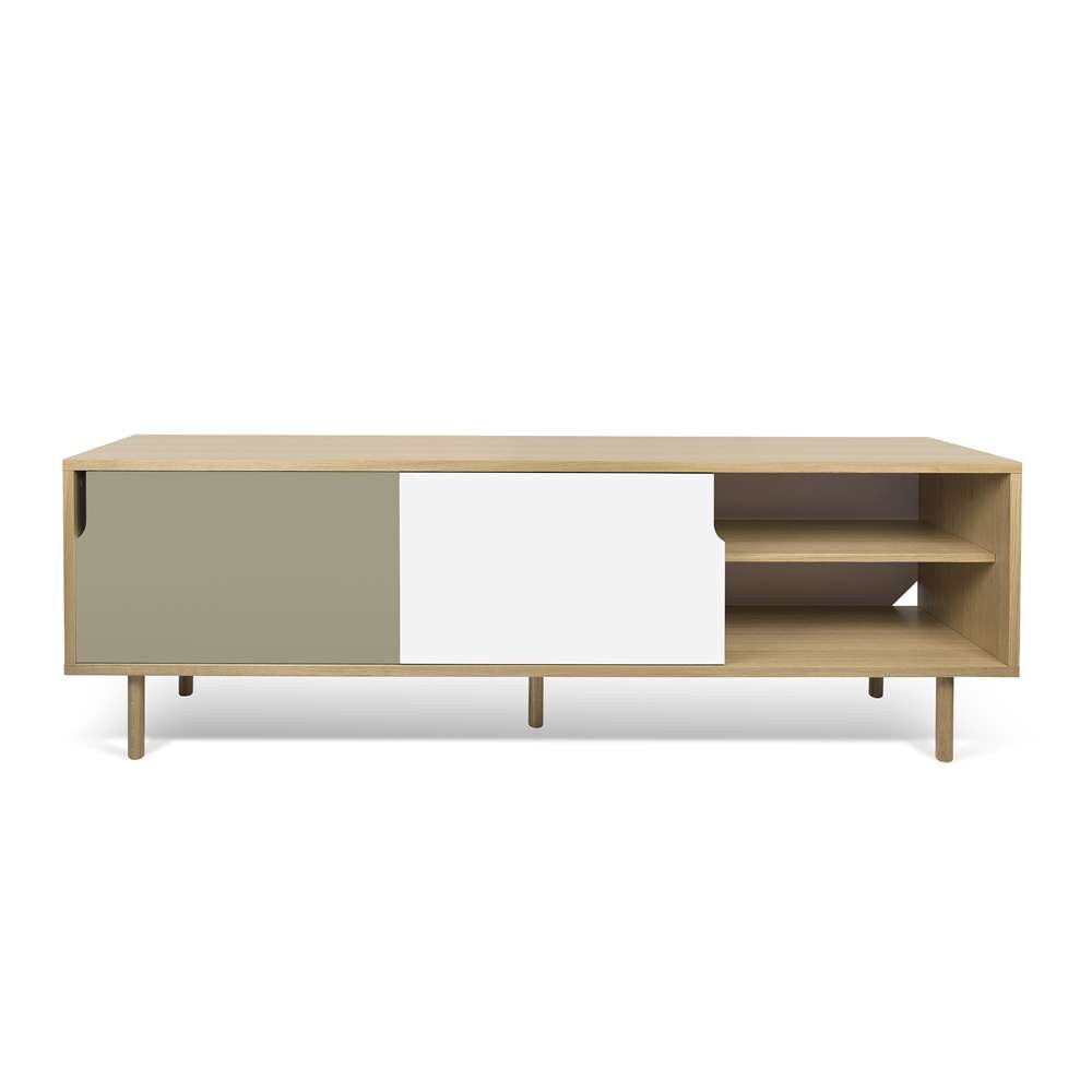 TEMAHOME - Dann Sideboard 201 with Wood Legs in Oak / Pure White & Matte Grey - 9500401480 veiw 5