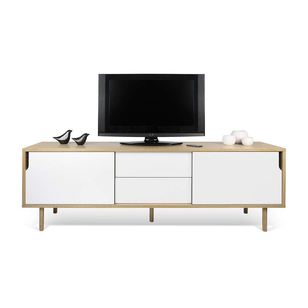 TEMAHOME - Dann Sideboard 201 with Wood Legs in Oak / Pure White - 9500400933 veiw 1