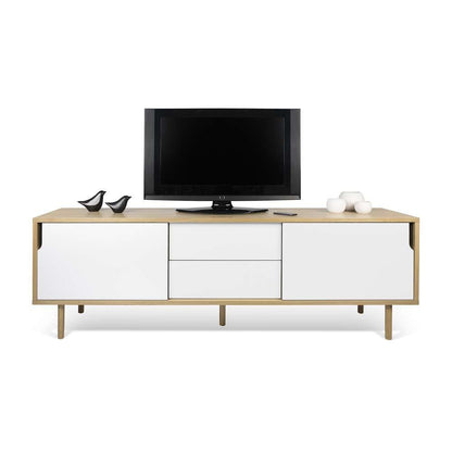 TEMAHOME - Dann Sideboard 201 with Wood Legs in Oak / Pure White - 9500400933 veiw 1