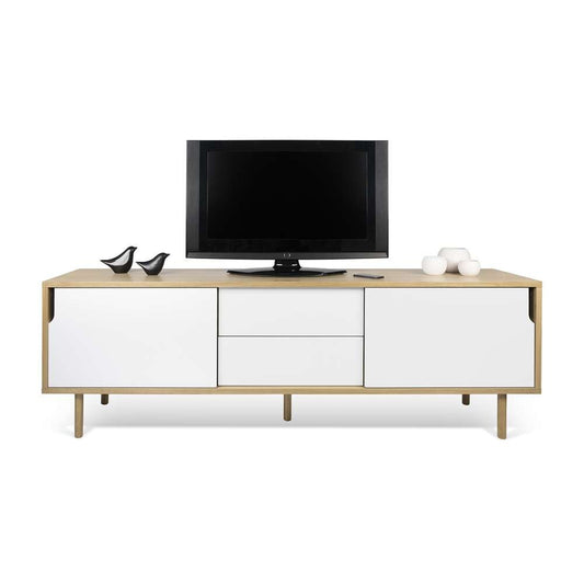 TEMAHOME - Dann Sideboard 201 with Wood Legs in Oak / Pure White - 9500400933 veiw 1