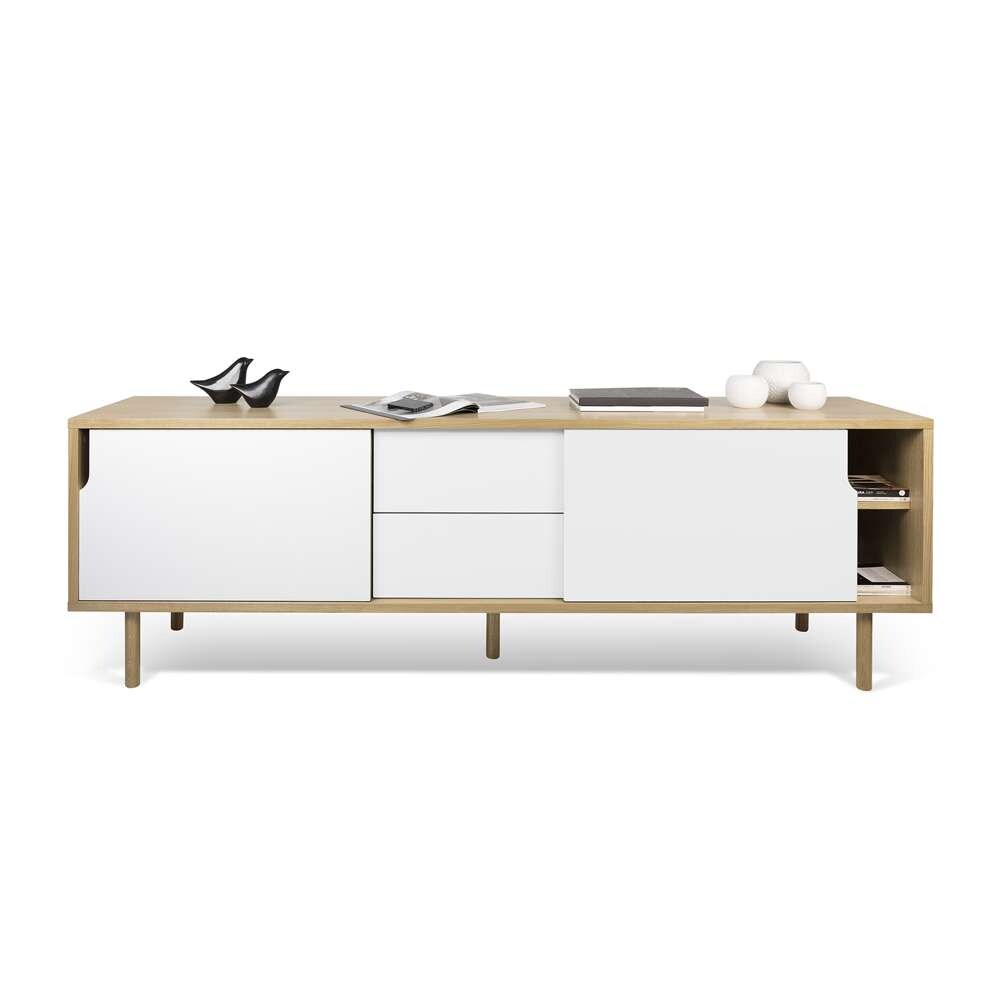 TEMAHOME - Dann Sideboard 201 with Wood Legs in Oak / Pure White - 9500400933 veiw 2