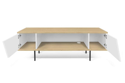 TEMAHOME - Dixie TV Table in Oak / Pure White - 9003639777 veiw 3