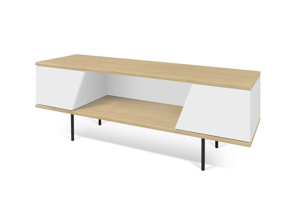TEMAHOME - Dixie TV Table in Oak / Pure White - 9003639777 veiw 4