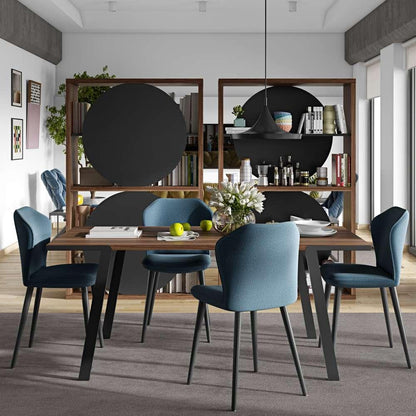 TEMAHOME - Drift Dining Table in Walnut / Black - 9500614118 veiw 5