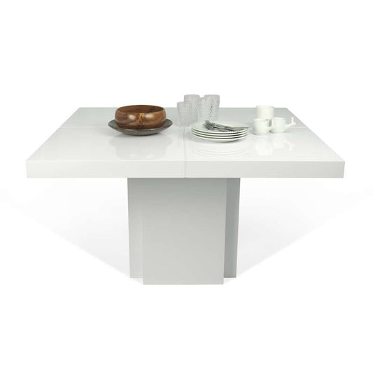 TEMAHOME - Dusk 59in Dining Table in High Gloss White - 9500612619 veiw 1