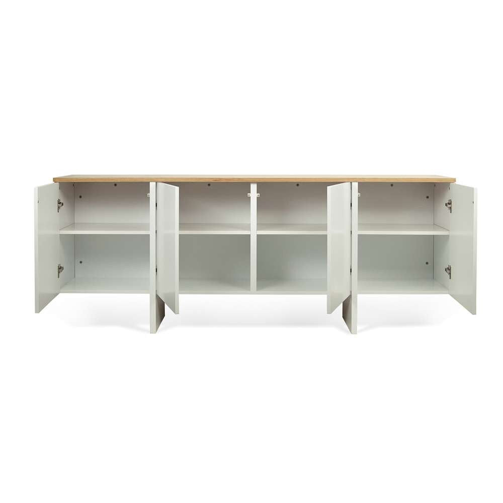 TEMAHOME - Edge Sideboard in Pure White / Oak - 9500621697 veiw 2