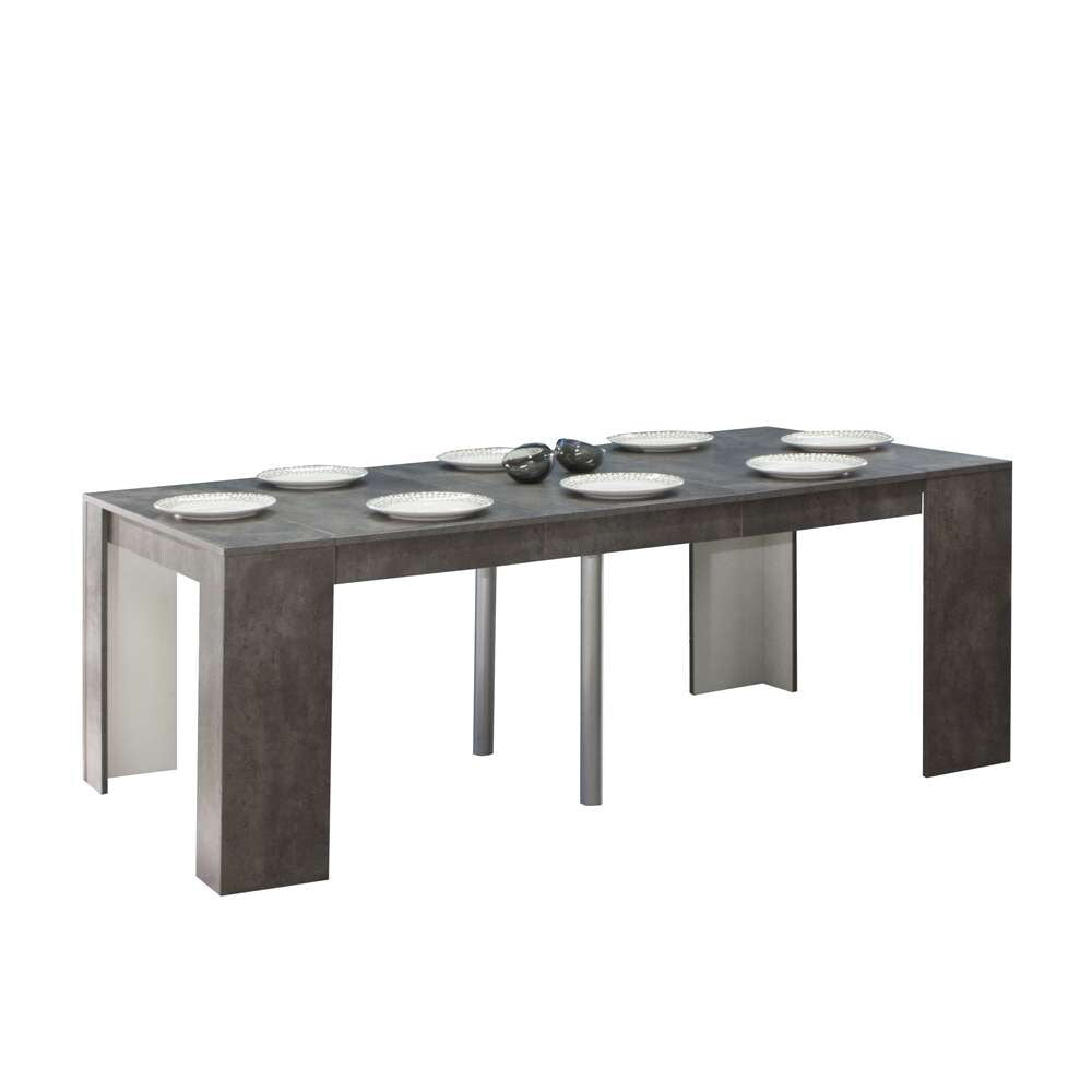 TEMAHOME - Elastic Expandable Console Table in Concrete Look - E2070A9800X00 veiw 5
