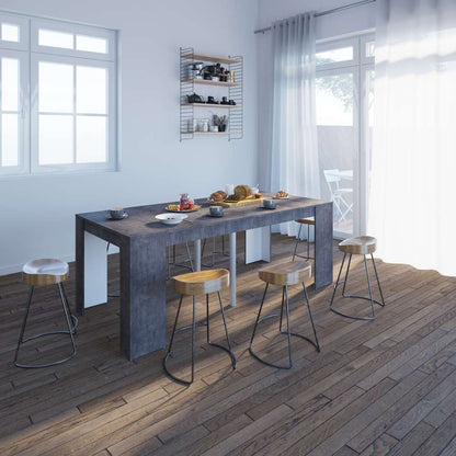TEMAHOME - Elastic Expandable Console Table in Concrete Look - E2070A9800X00 veiw 6