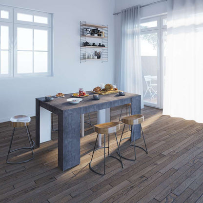TEMAHOME - Elastic Expandable Console Table in Concrete Look - E2070A9800X00 veiw 7