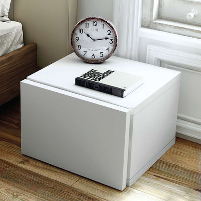 TEMAHOME - Float Night Stand with 1 Drawer in Pure White - 9000759642 veiw 3