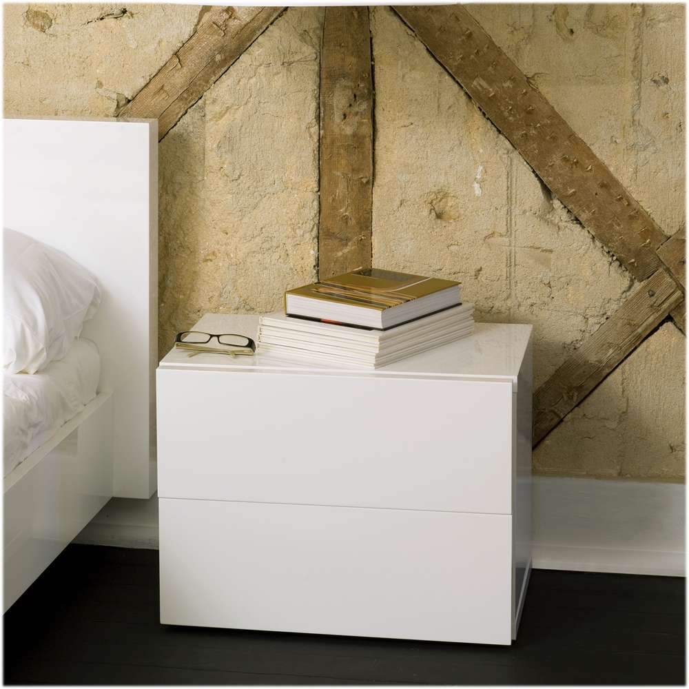 TEMAHOME - Float Night Stand with 2 Drawers in Pure White - 9300758768 veiw 3