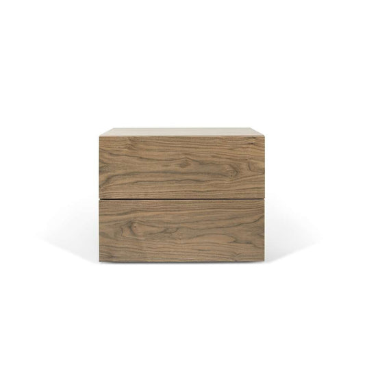 TEMAHOME - Float Night Stand with 2 Drawers in Walnut - 9303758065 veiw 1
