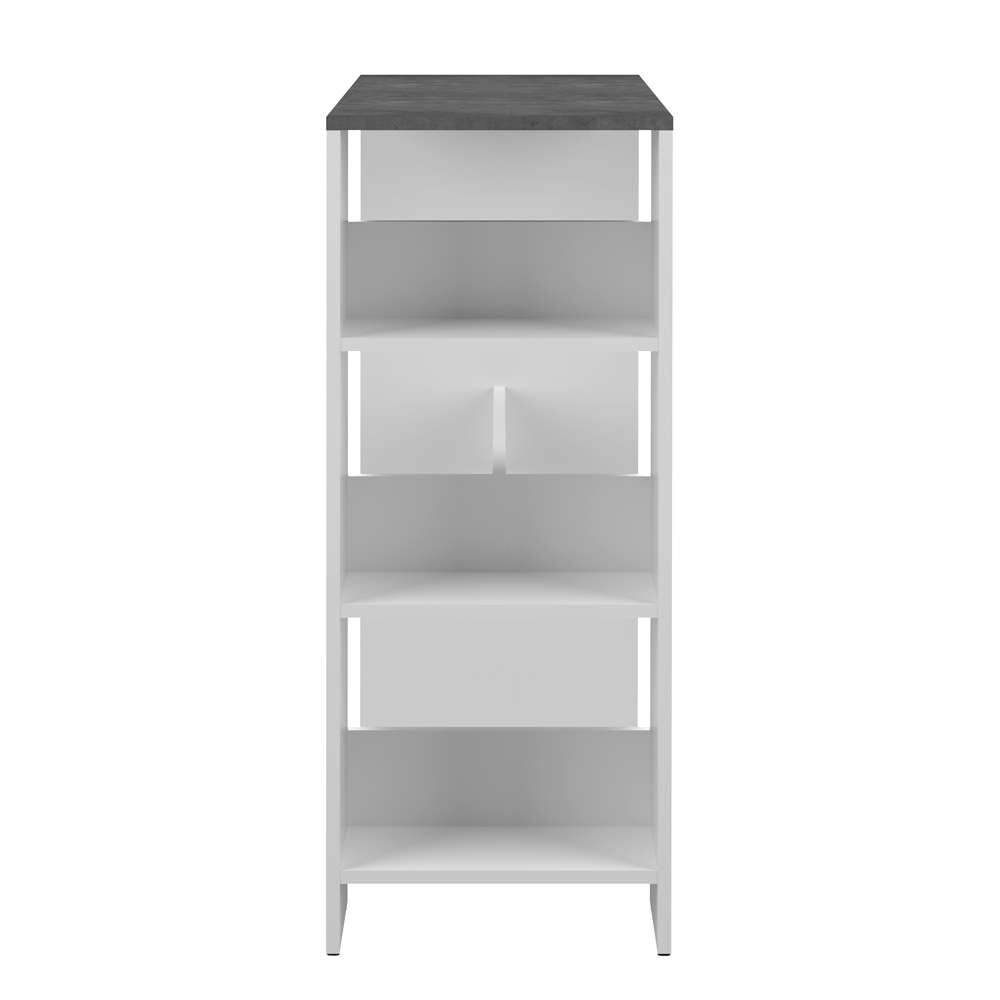 TEMAHOME - Gavarnie Bar Table in White / Concrete Look - E8088A2198X00 veiw 3