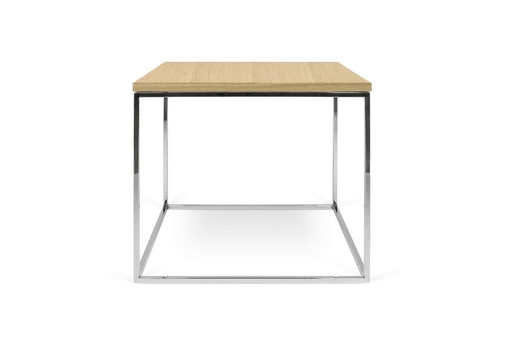 TEMAHOME - Gleam 20x20 Side Table in Oak / Chrome - 9500626593 veiw 1