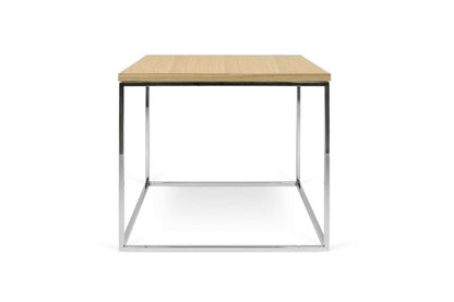 TEMAHOME - Gleam 20x20 Side Table in Oak / Chrome - 9500626593 veiw 1