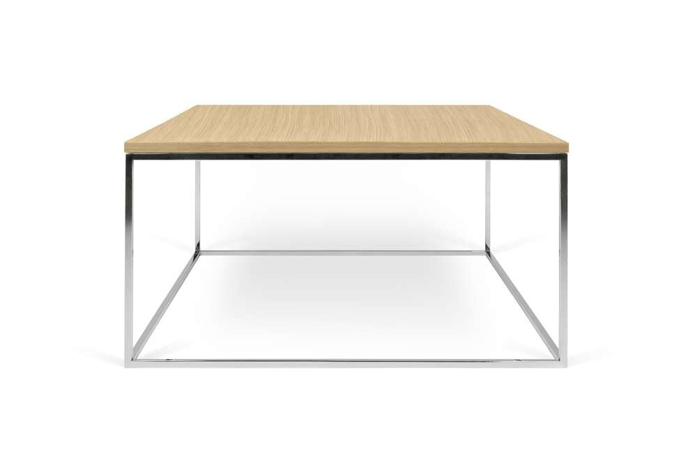 TEMAHOME - Gleam 30x30 Coffee Table in Oak / Chrome - 9500626630 veiw 1