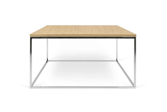 TEMAHOME - Gleam 30x30 Coffee Table in Oak / Chrome - 9500626630 veiw 1