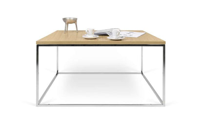 TEMAHOME - Gleam 30x30 Coffee Table in Oak / Chrome - 9500626630 veiw 3