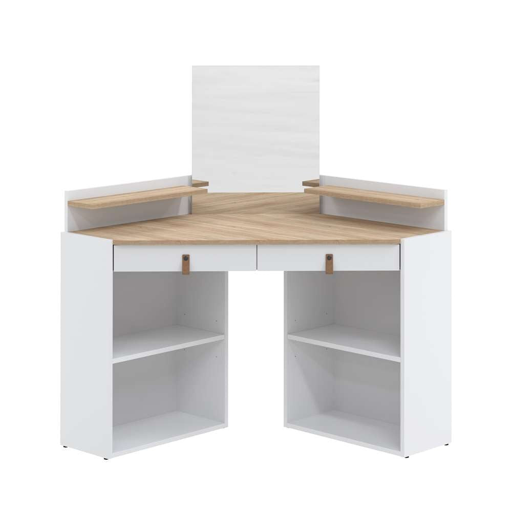 TEMAHOME - Gloss Vanity Unit in White / Natural Oak Color - X2076X2134A42 veiw 1