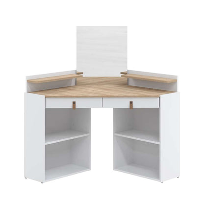 TEMAHOME - Gloss Vanity Unit in White / Natural Oak Color - X2076X2134A42 veiw 1