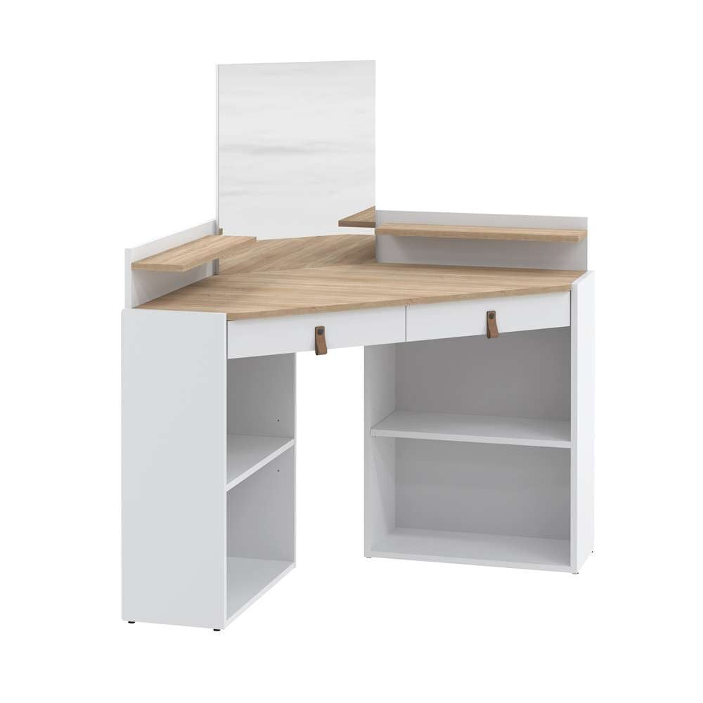 TEMAHOME - Gloss Vanity Unit in White / Natural Oak Color - X2076X2134A42 veiw 2