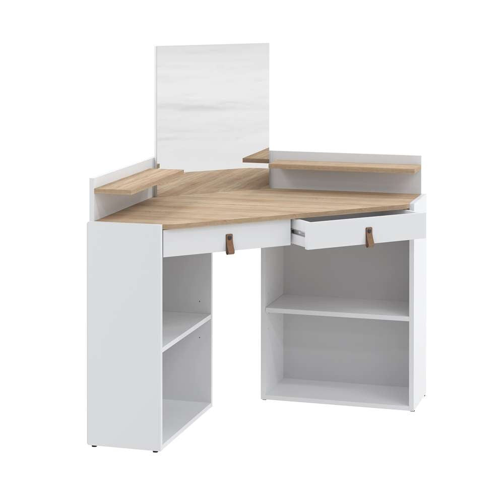 TEMAHOME - Gloss Vanity Unit in White / Natural Oak Color - X2076X2134A42 veiw 4