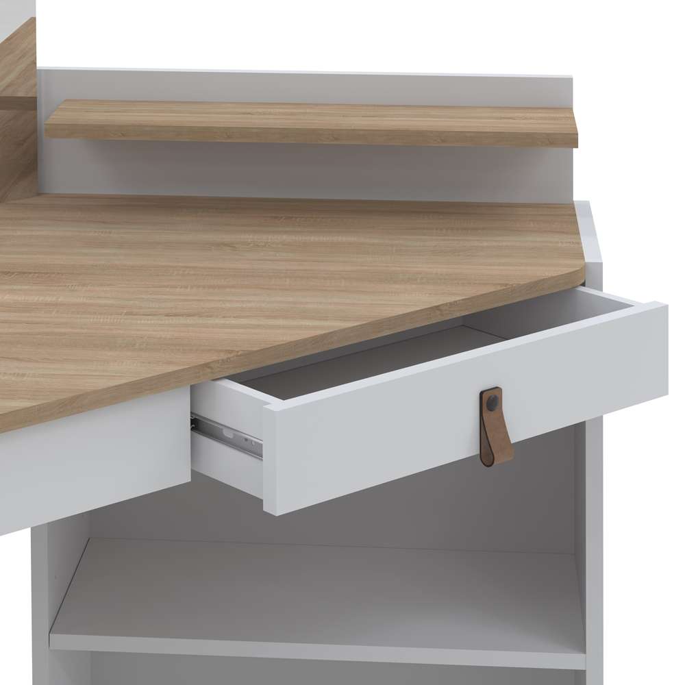 TEMAHOME - Gloss Vanity Unit in White / Natural Oak Color - X2076X2134A42 veiw 5