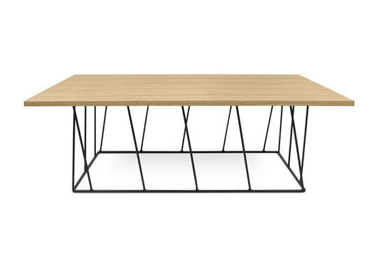 TEMAHOME - Helix 47x30 Coffee Table  in Oak / Black Lacquered Steel - 9500626937 veiw 1