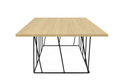 TEMAHOME - Helix 47x30 Coffee Table  in Oak / Black Lacquered Steel - 9500626937 veiw 3
