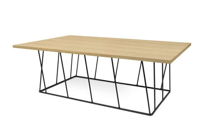 TEMAHOME - Helix 47x30 Coffee Table  in Oak / Black Lacquered Steel - 9500626937 veiw 4