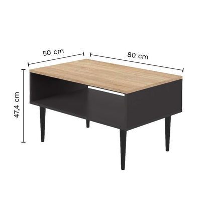 TEMAHOME - Horizon Coffee Table in Oak Color / Black - E2153A7634X00 veiw 5