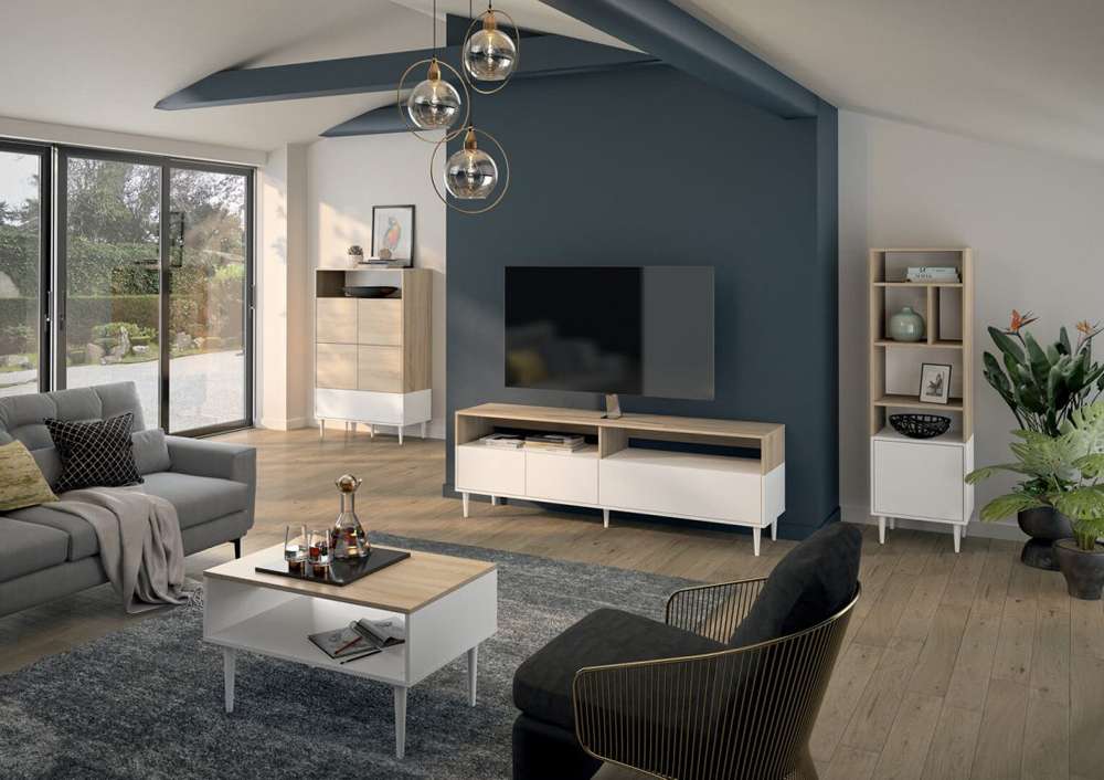 TEMAHOME - Horizon Coffee Table in Oak Color / White - E2153A2134X00 veiw 2