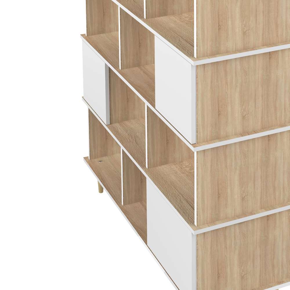 TEMAHOME - Iconic Bookshelf in Natural Oak Color / White - X7770X8021A00 veiw 5