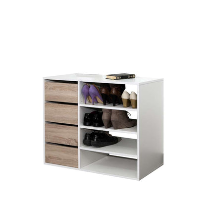TEMAHOME - Liverpool Shoe Storage Cabinet in White / Natural Oak Color - E4085A2134A00 veiw 4