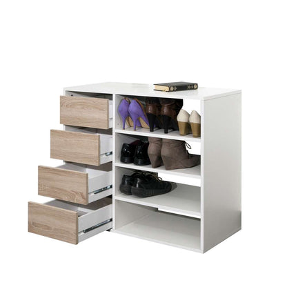 TEMAHOME - Liverpool Shoe Storage Cabinet in White / Natural Oak Color - E4085A2134A00 veiw 5
