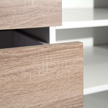 TEMAHOME - Liverpool Shoe Storage Cabinet in White / Natural Oak Color - E4085A2134A00 veiw 8