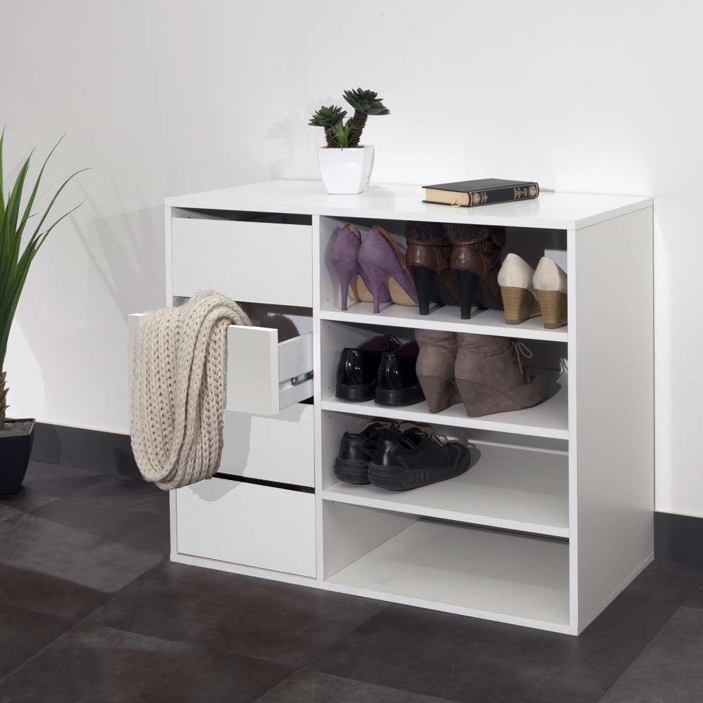 TEMAHOME - Liverpool Shoe Storage Cabinet in White - E4085A2121A00 veiw 6