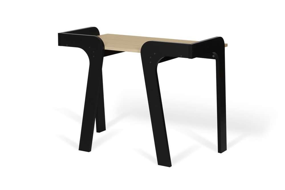 TEMAHOME - Maya Desk in Light Oak and Pure Balck - 9003054266 veiw 4