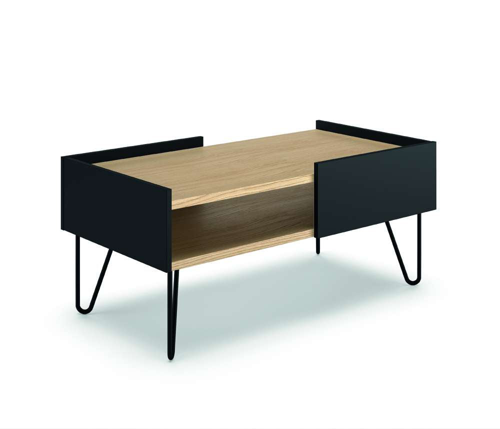 TEMAHOME - Nina Coffee Table in Light Oak / Pure Black / Black - 9003629945 veiw 3