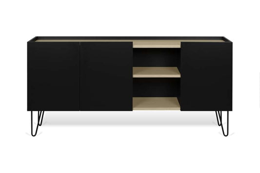 TEMAHOME - Nina Sideboard in Light Oak / Pure Black / Black - 9500404139 veiw 1