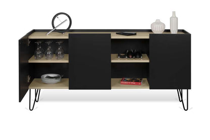 TEMAHOME - Nina Sideboard in Light Oak / Pure Black / Black - 9500404139 veiw 3