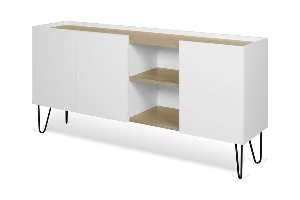 TEMAHOME - Nina Sideboard in Light Oak / Pure White / Black - 9500404160 veiw 4